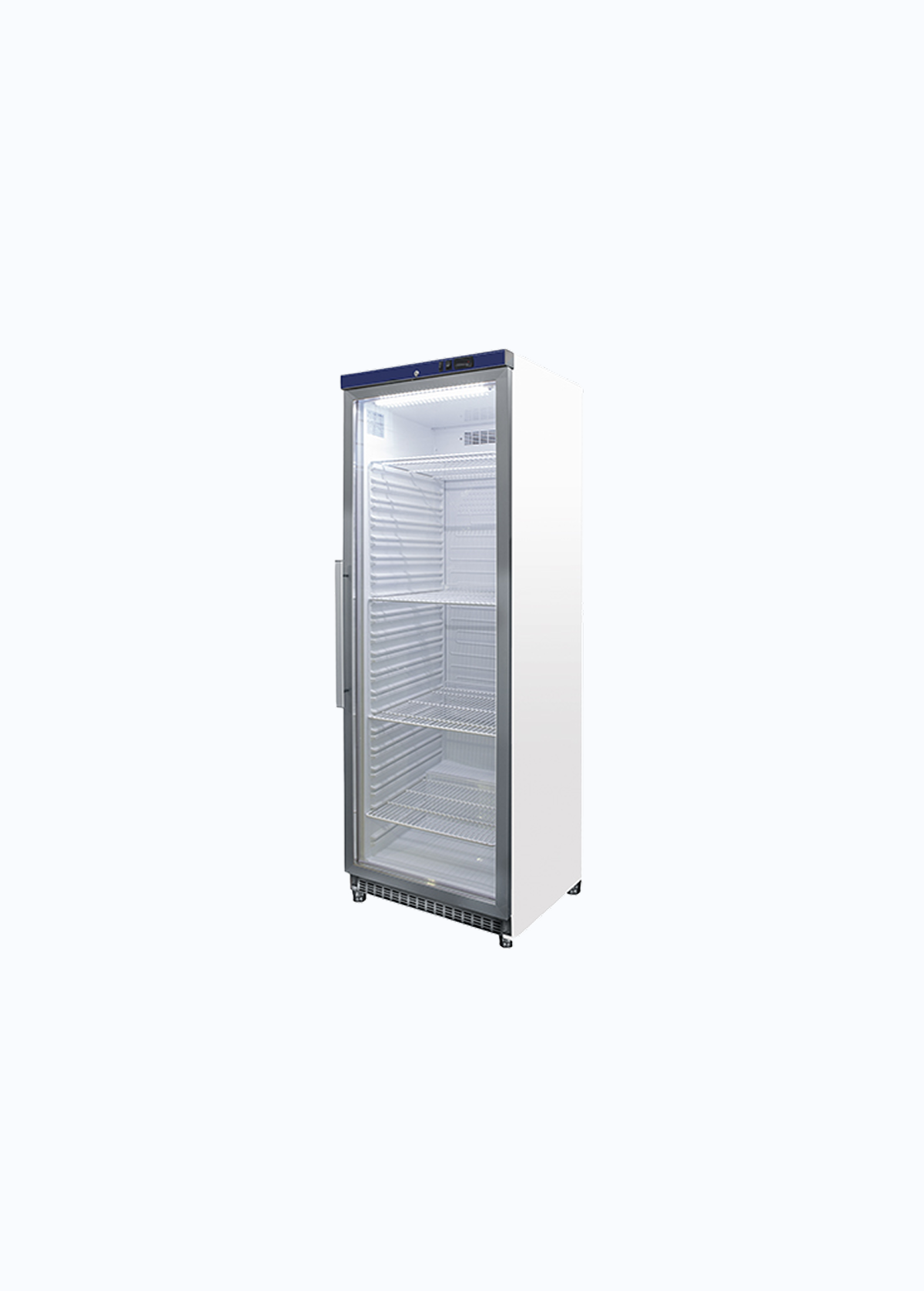 Armário frigorífico de conservação com porta de vidro, 396 l - branco